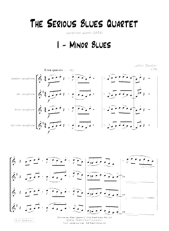 THE SERIOUS BLUES QUARTET (score & parts)