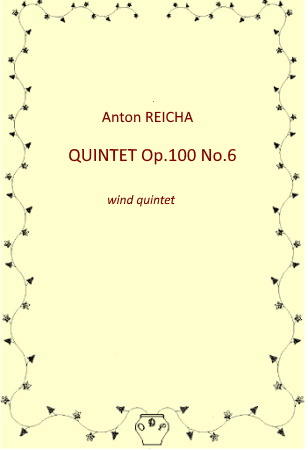 QUINTET Op.100 No.6 (score & parts)