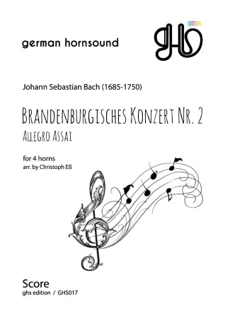 BRANDENBURG CONCERTO No.2 Allegro Assai (score & parts)
