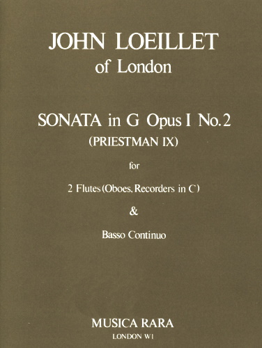 SONATA in G Op.1 No.2
