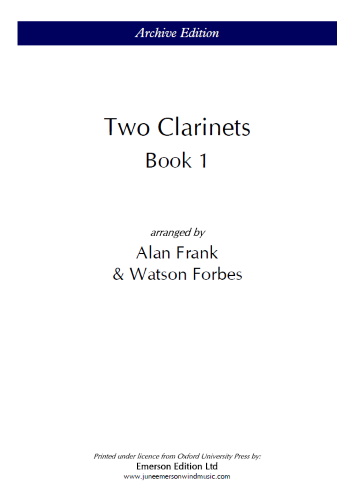 TWO CLARINETS Book 1