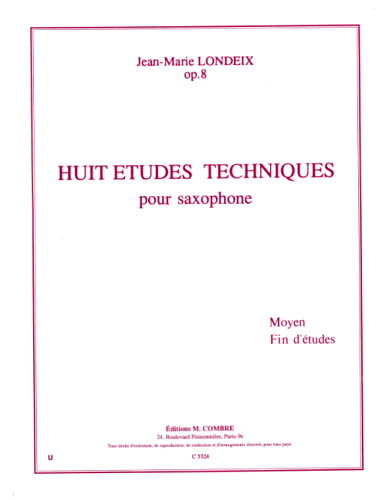 HUIT ETUDES TECHNIQUES Op.8