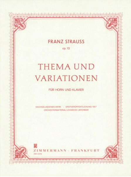 THEME AND VARIATIONS Op.13