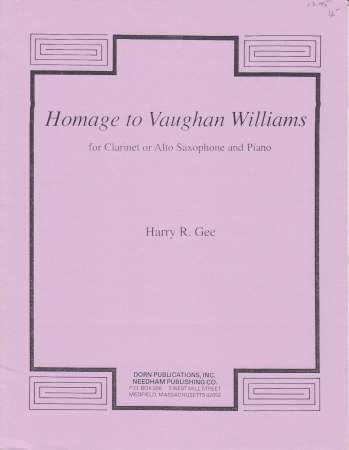 HOMAGE TO VAUGHAN WILLIAMS