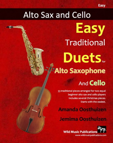 EASY TRADITIONAL DUETS for Alto Saxophone & Cello