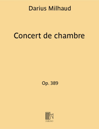 CONCERT DE CHAMBRE Op.389 Le Remouler, Le Marchand de Sorbets
