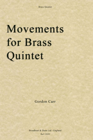 MOVEMENTS FOR BRASS QUINTET (score & parts)