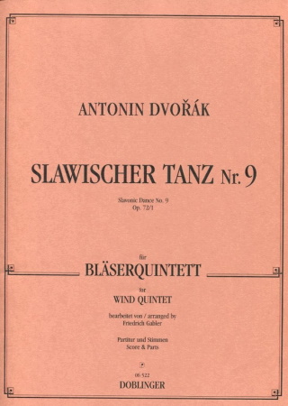 SLAVONIC DANCE No.9 Op.72 No.1 (score & parts)