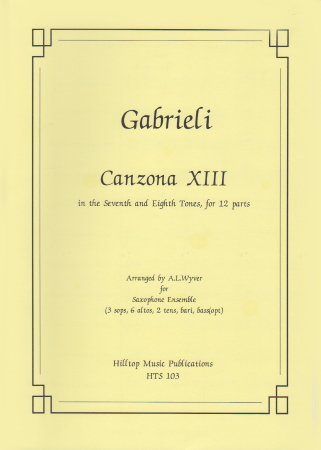 CANZONA XIII (score & parts)