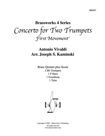 CONCERTO for Two Trumpets, 1st movement