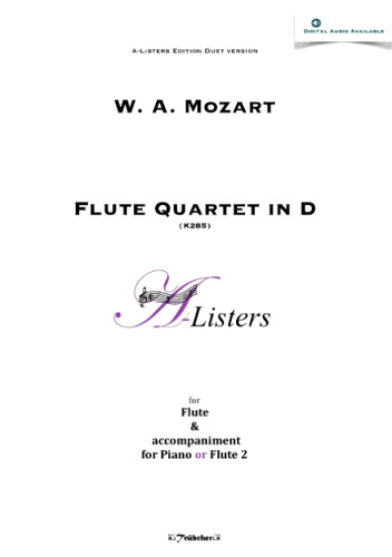 FLUTE QUARTET in D Major K285 + CD