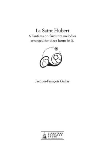 SAINT HUBERT FANFARES (score & parts)
