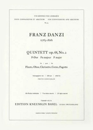 QUINTET in F major Op.68 No.2 (set of parts)
