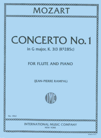CONCERTO No.1 in G major K313