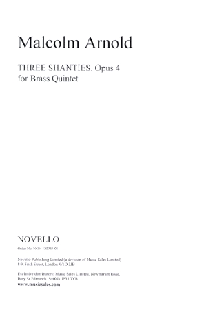 THREE SHANTIES Op.4 (set of parts)