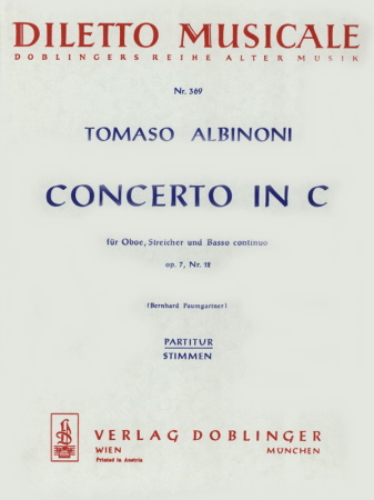 CONCERTO Op.7/12 in C score