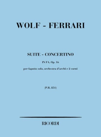 SUITE CONCERTINO in F major Op.16 (study score)