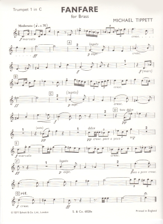 FANFARE No.1 (Trumpet 1)