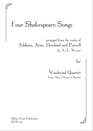 FOUR SHAKESPEARE SONGS (score & parts)