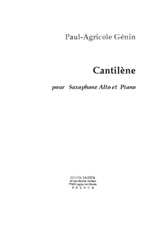 CANTILENE Op.64