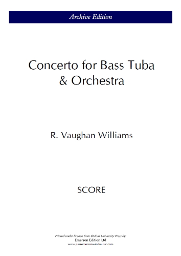 CONCERTO for Bass Tuba (Score)