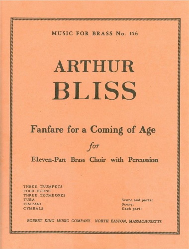 FANFARE FOR A COMING OF AGE (score & parts)