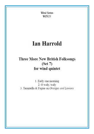 THREE MORE BRITISH FOLKSONGS Op.94 (score & parts)