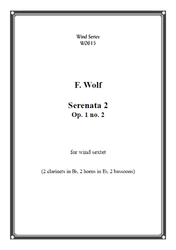 SERENATA Op.1 No.2 (score & parts)