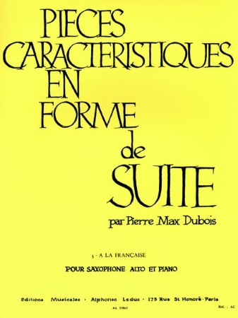 PIECES CARACTERISTIQUES Op.77 No.3: A la Francaise
