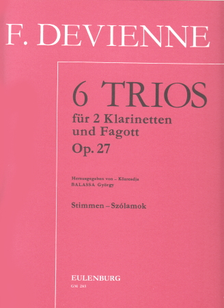 SIX TRIOS Op.27 (set of parts)