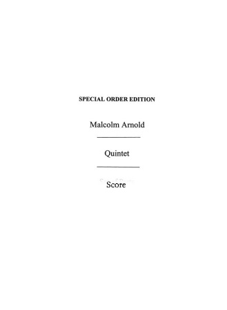 QUINTET Op.7 score
