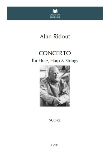 CONCERTO for Flute, Harp & Strings (A4 score)