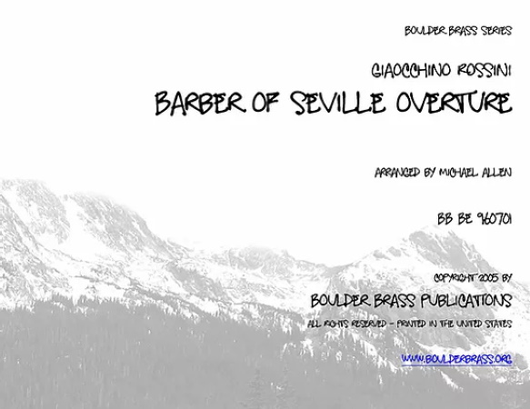 OVERTURE TO THE BARBER OF SEVILLE