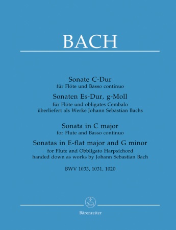 THREE SONATAS BWV1020, 1031 & 1033