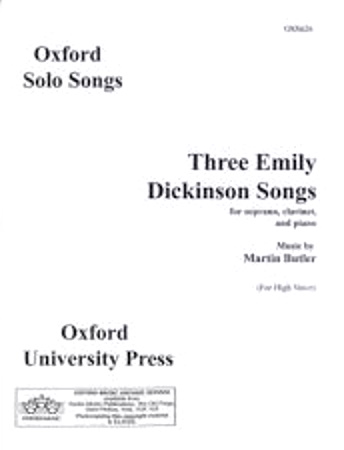 THREE EMILY DICKINSON SONGS