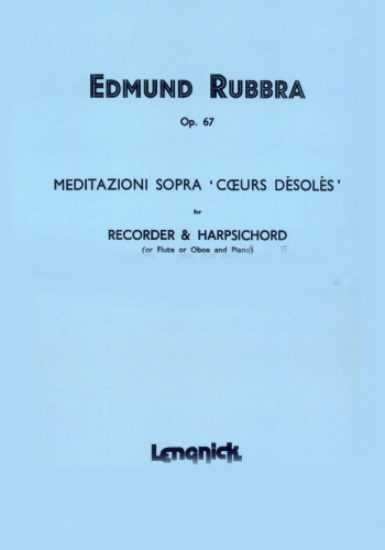 MEDITAZIONI sopra 'Coeurs Desoles' Op.67